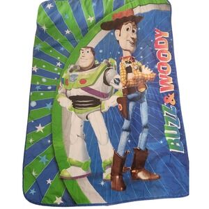 Very rare Vintage Disney Toy Story 1 Buzz Lightyear Woody Comforter Blanket